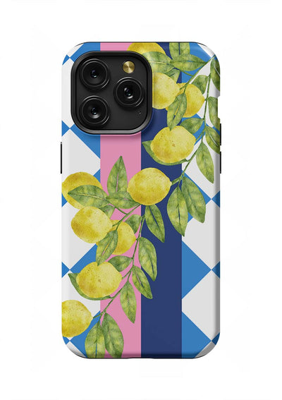 Limoncello iPhone Case Phone Case Blue Yellow / iPhone 15 Pro Max / Tough Katie Kime