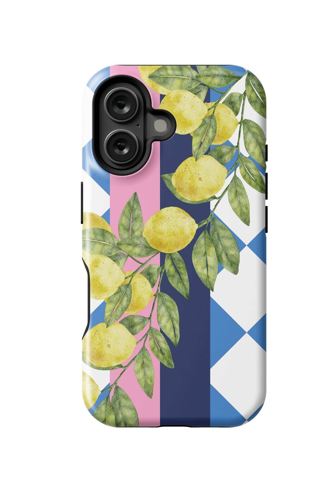 Limoncello iPhone Case Phone Case Blue Yellow / iPhone 16 / MagSafe Tough Katie Kime