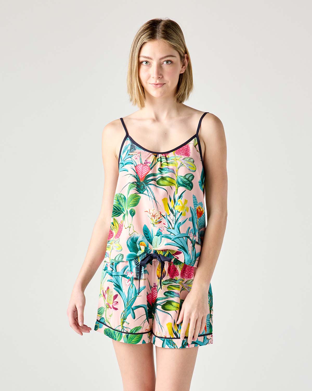 Lisse Cami Shorts Set Pajama Set Pink / XS Katie Kime