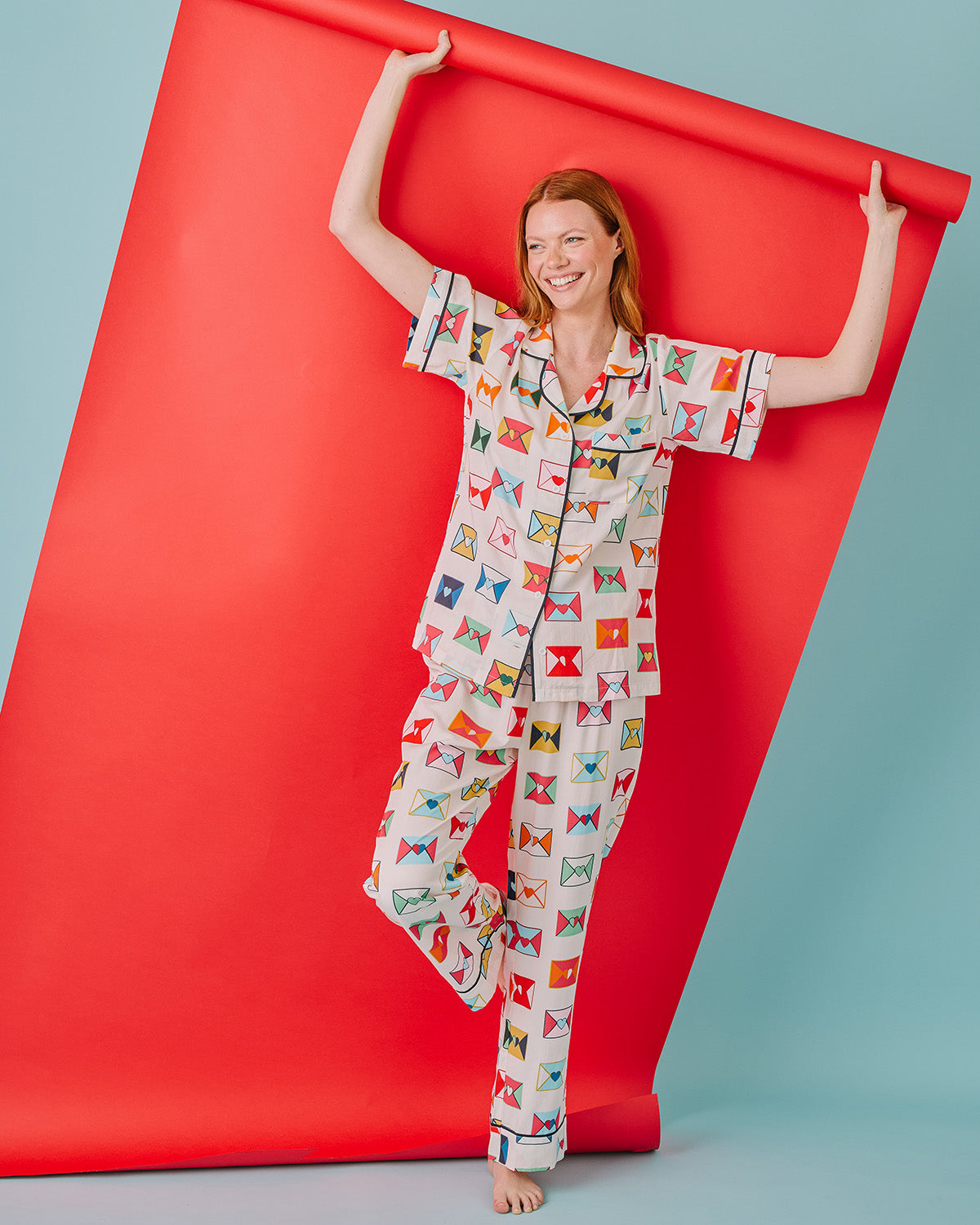 Love Letters Pajama Pants Set Pajama Set Mutli / XXS Katie Kime