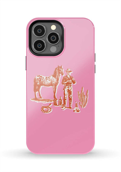 Marfa Cowboy iPhone Case Phone Case Pink / iPhone 13 Pro Max / Tough Katie Kime