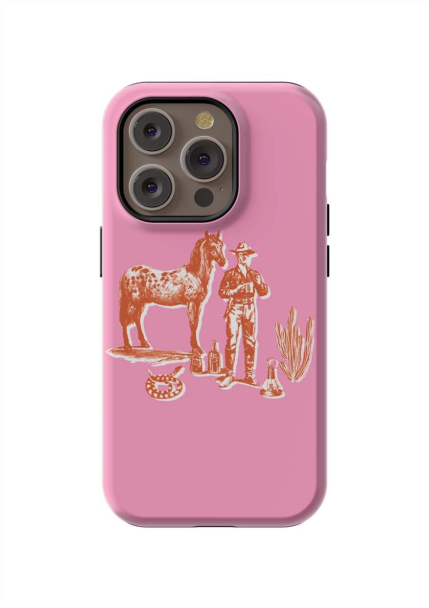 Marfa Cowboy iPhone Case Phone Case Pink / iPhone 14 Pro / Tough Katie Kime
