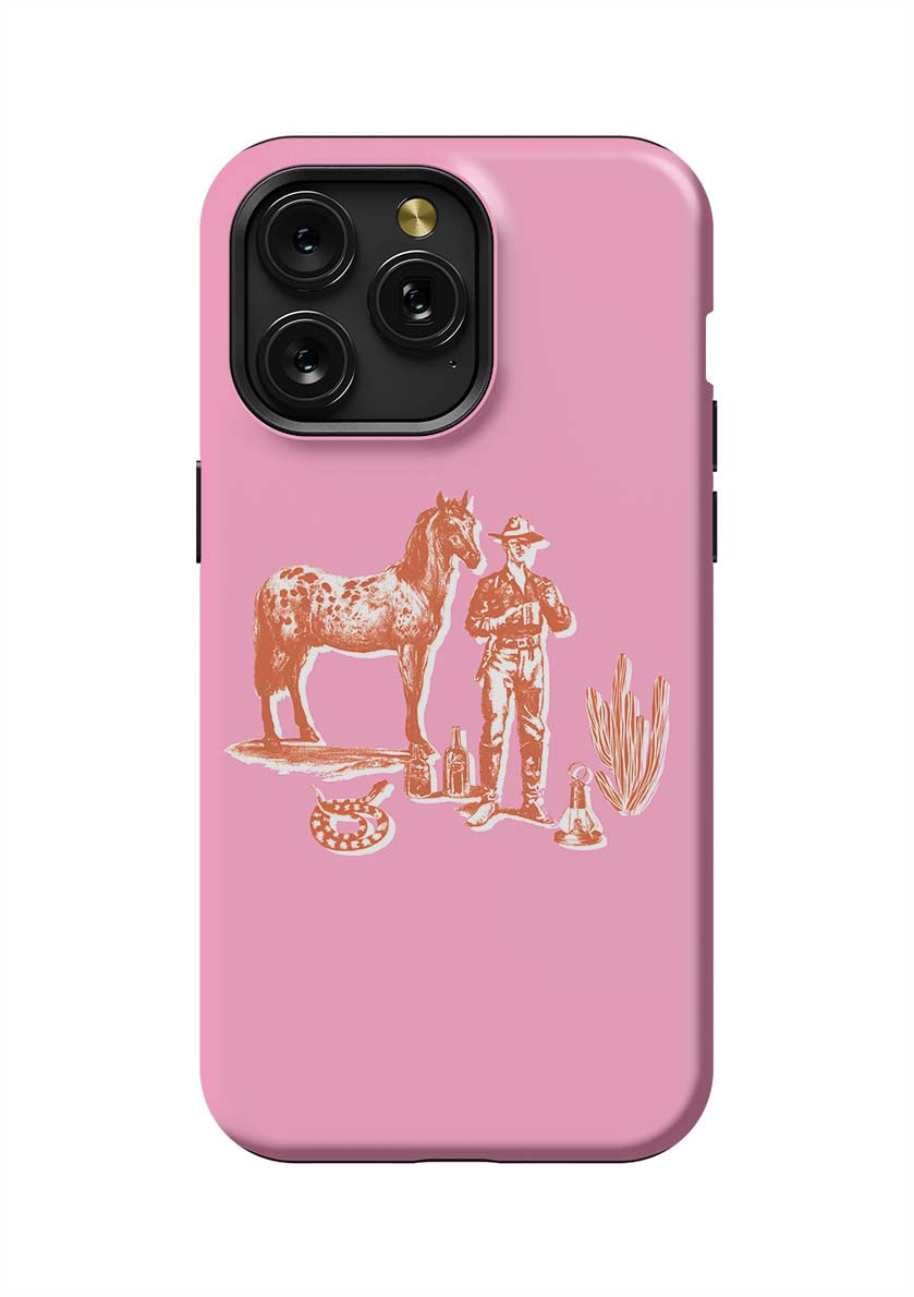 Marfa Cowboy iPhone Case Phone Case Pink / iPhone 15 Pro Max / Tough Katie Kime