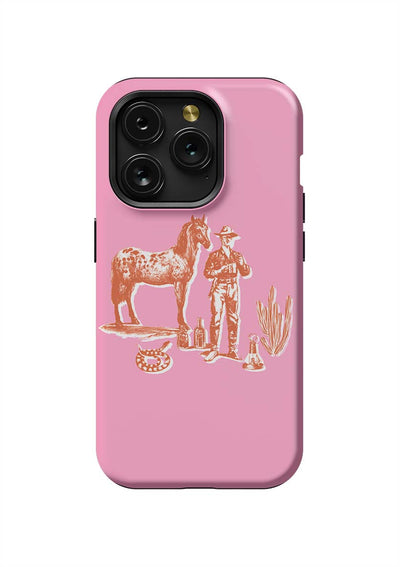 Marfa Cowboy iPhone Case Phone Case Pink / iPhone 15 Pro / Tough Katie Kime