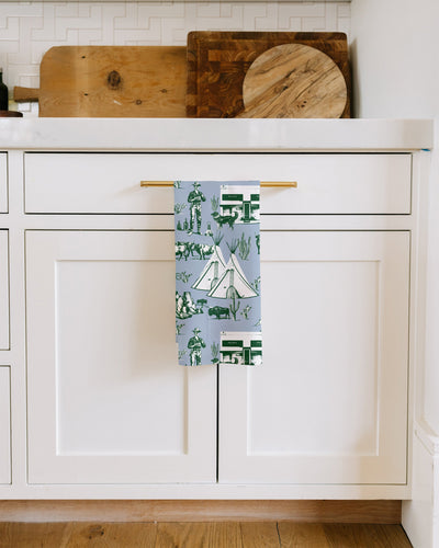 Marfa Tea Towel Set Tea Towel Blue Hunter Katie Kime