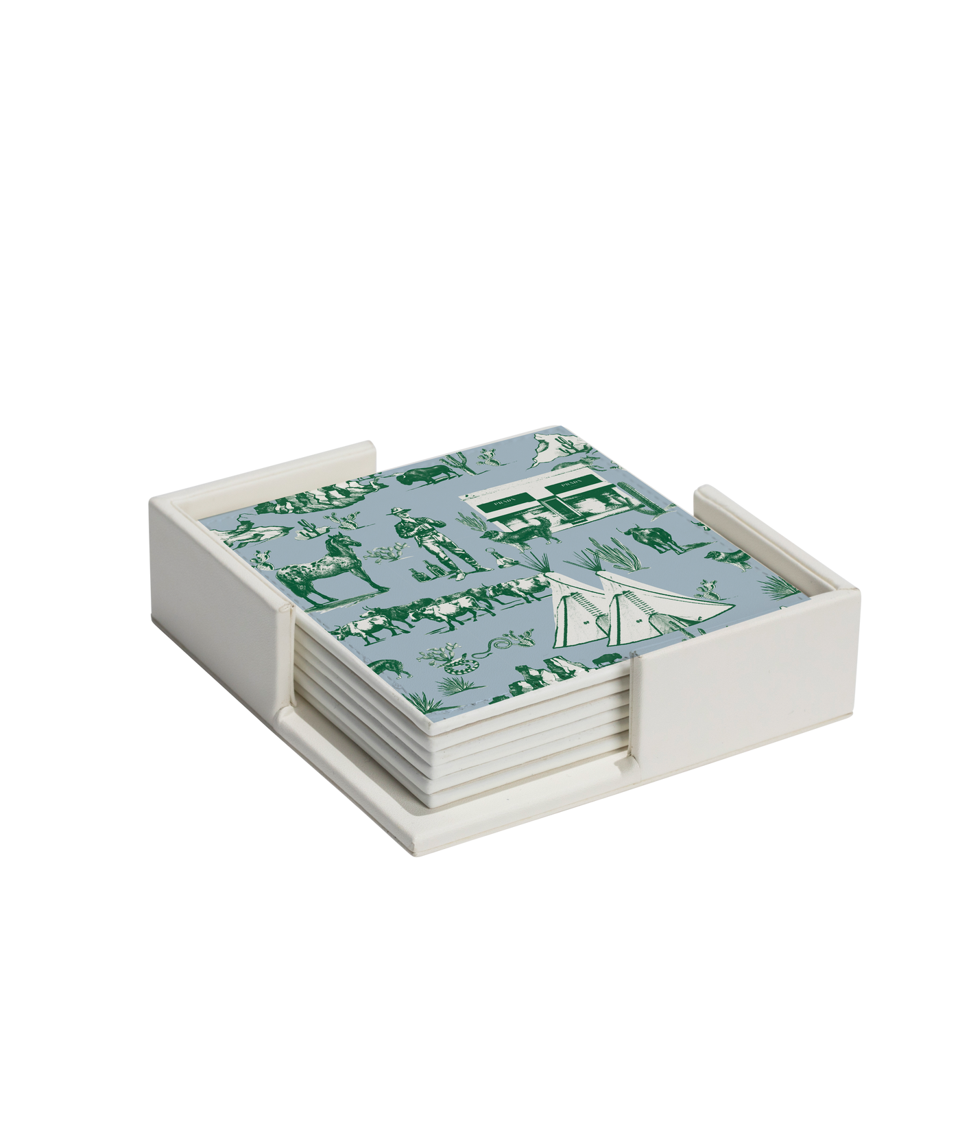 Marfa Toile Coaster Set Coaster Set Katie Kime