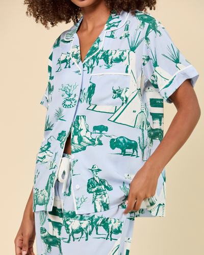 Marfa Toile Pajama Pants Set Pajama Set Katie Kime