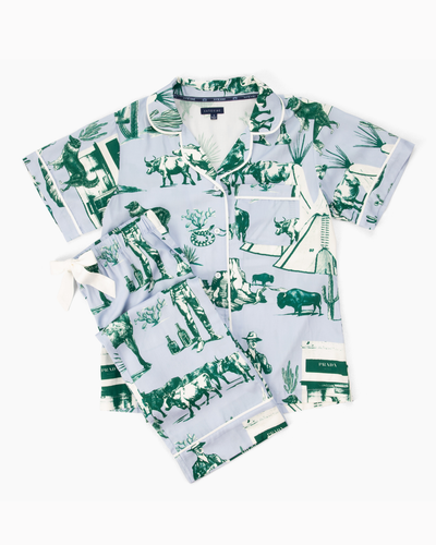 Marfa Toile Pajama Pants Set Pajama Set Katie Kime