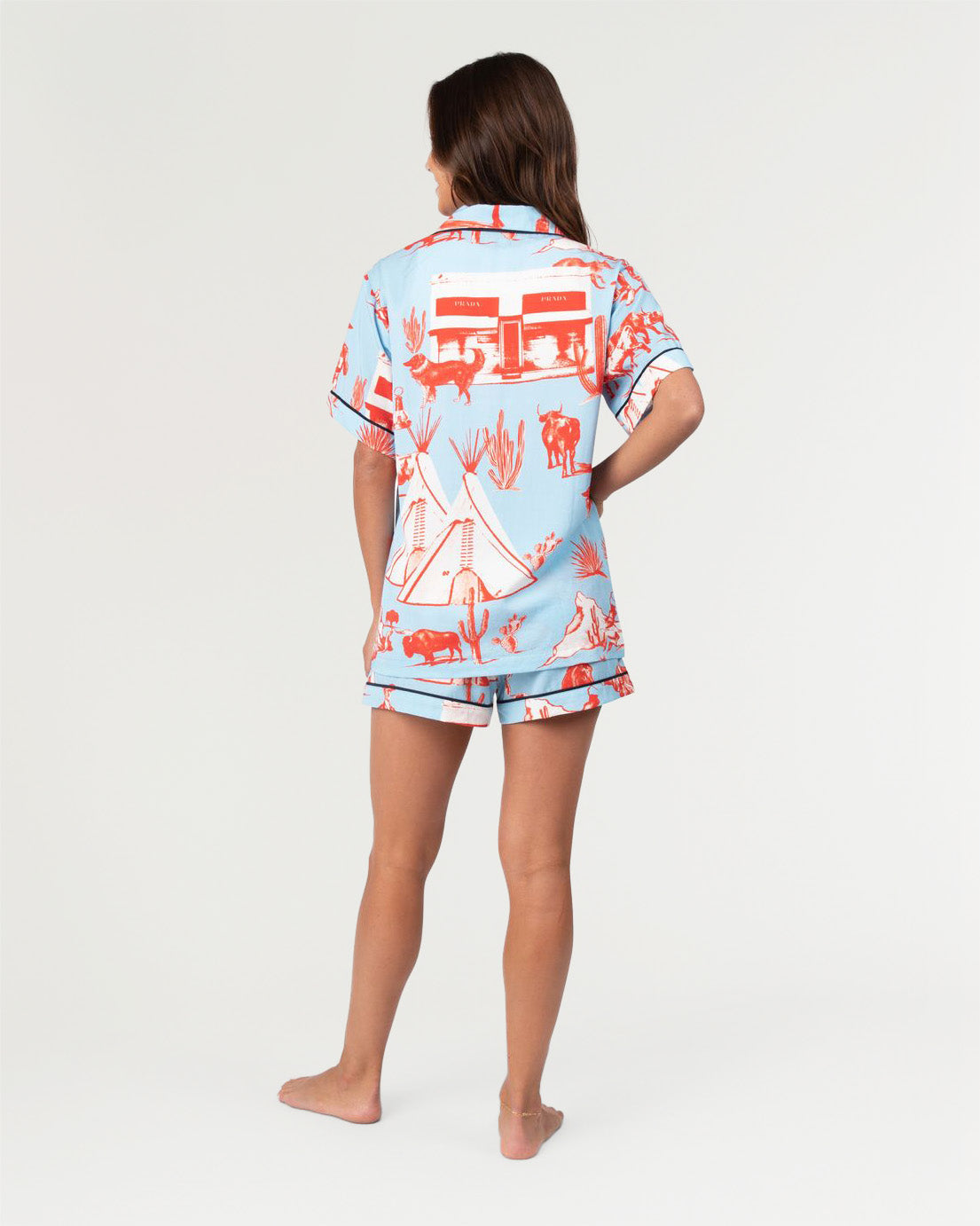 Marfa Toile Pajama Set Pajama Set Katie Kime