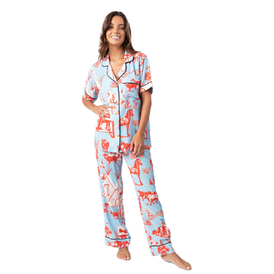 Marfa Toile Pajama Set Pajama Set Katie Kime