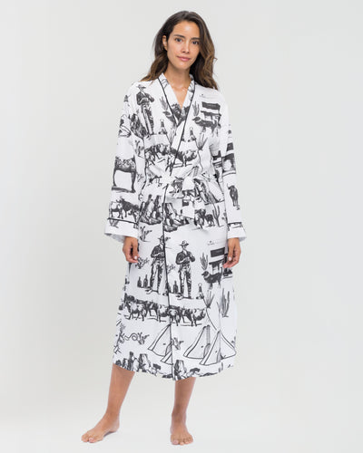 Marfa Toile Robe Robe Black / S/M Katie Kime