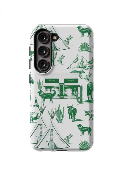 Marfa Toile Samsung Phone Case Phone Case Hunter / Galaxy S23 / Tough Katie Kime