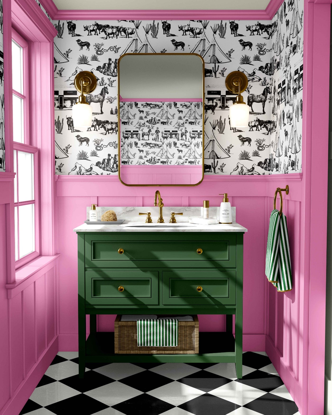 Marfa Toile Traditional Wallpaper Wallpaper Katie Kime