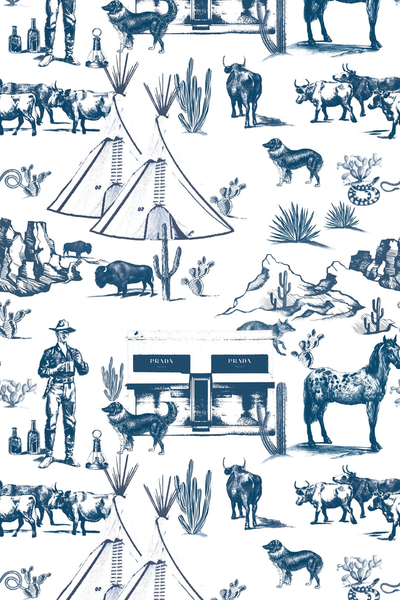 Marfa Toile Traditional Wallpaper Wallpaper Katie Kime