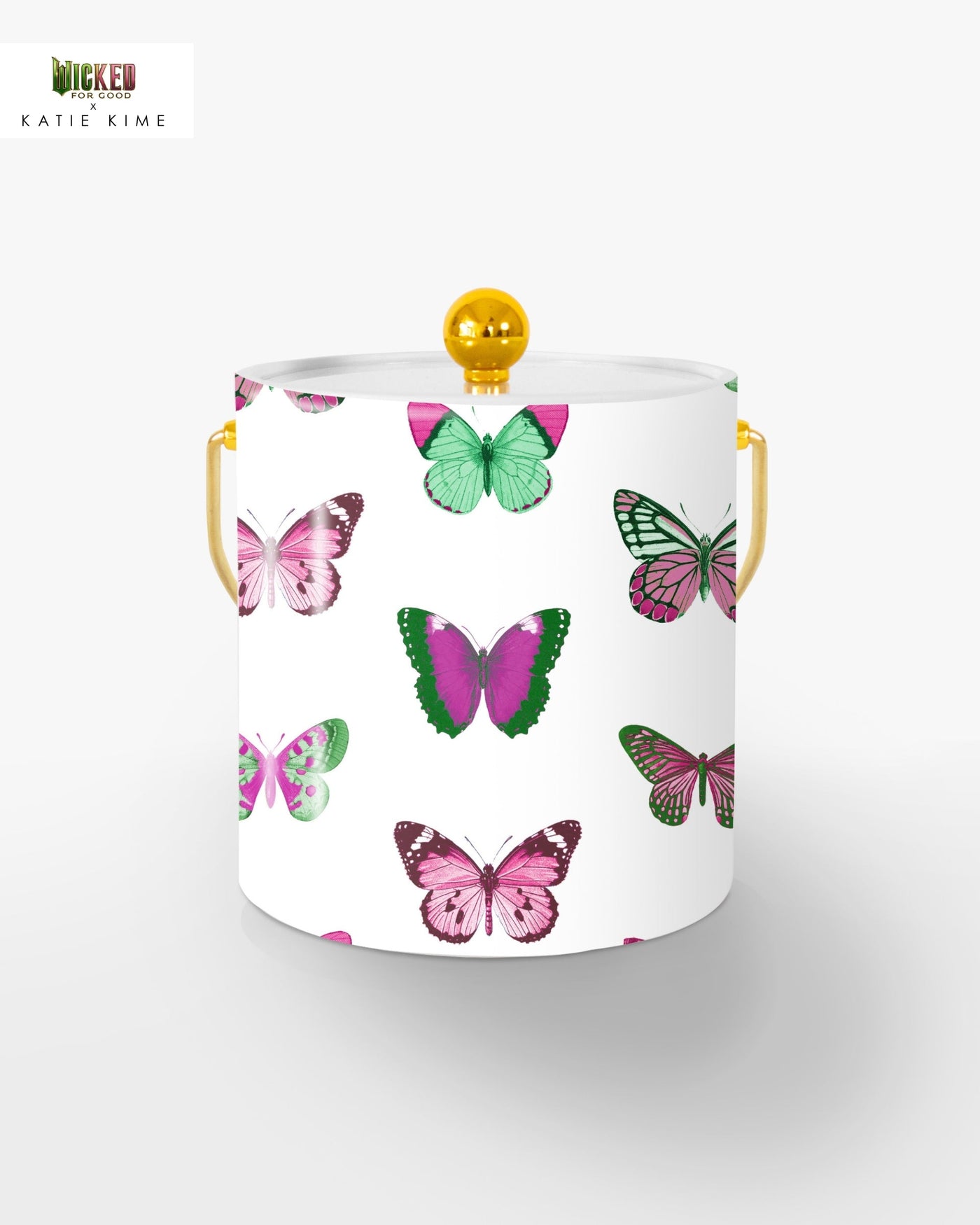 Mariposa Ice Bucket Ice Bucket Pink Green / Gold Katie Kime