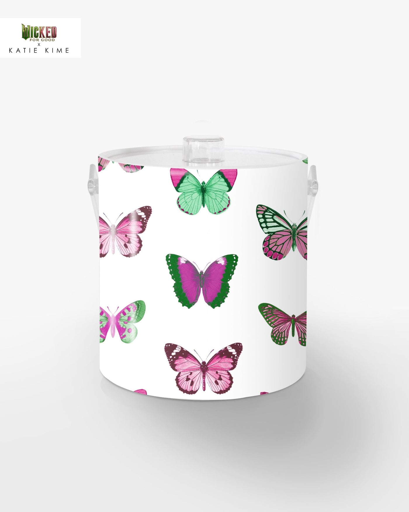 Mariposa Ice Bucket Ice Bucket Pink Green / Lucite Katie Kime
