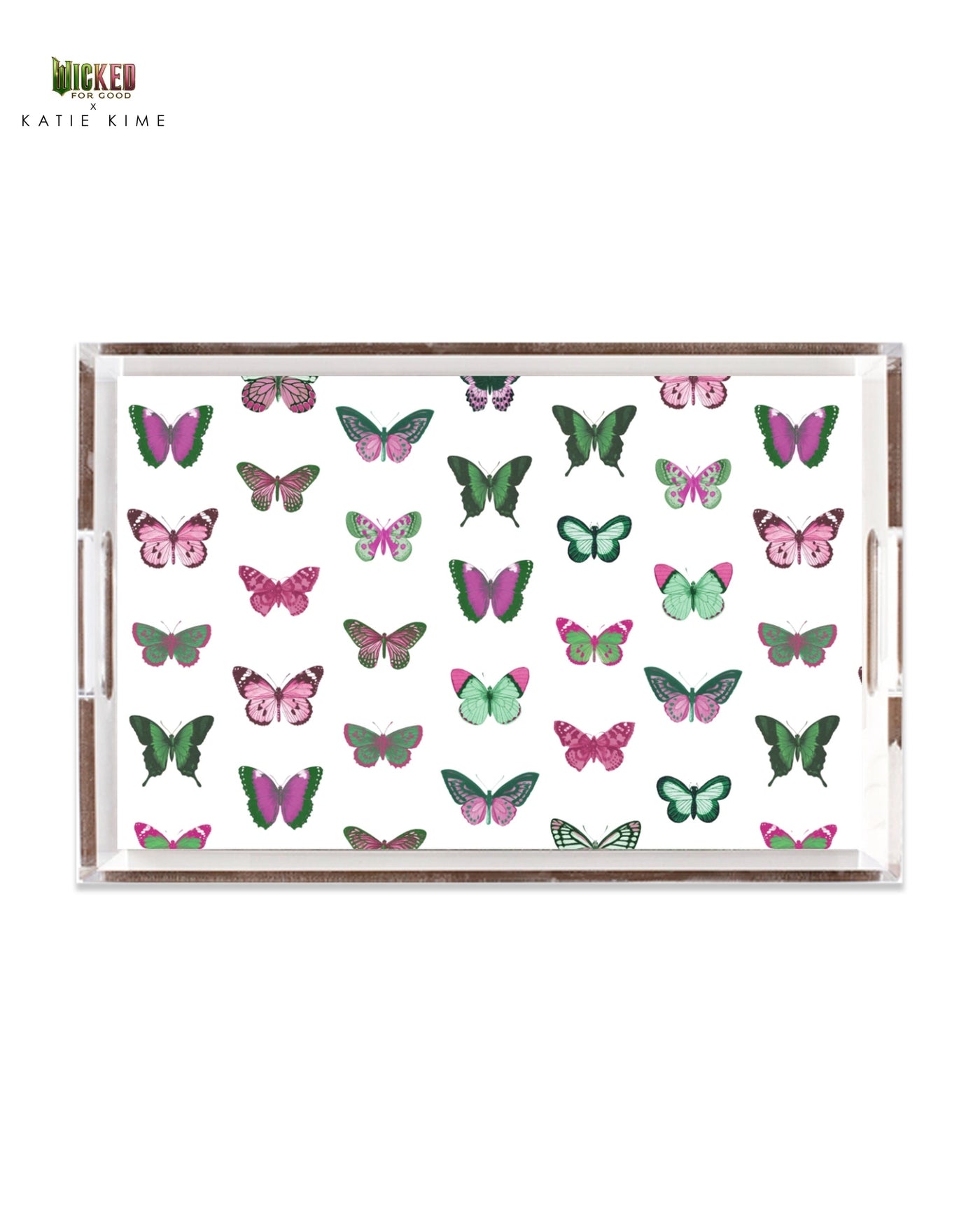 Mariposa Lucite Tray Lucite Trays Pink Green / 11x17 Katie Kime