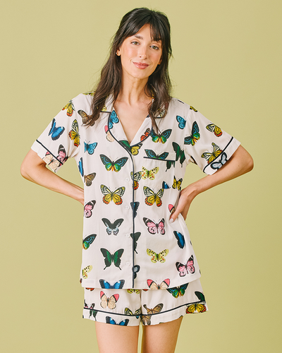 Mariposa Pajama Shorts Set Pajama Set Multi / XXS Katie Kime