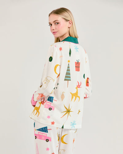 Mod Holiday Long Sleeve Pajama Pants Set Pajama Set Katie Kime