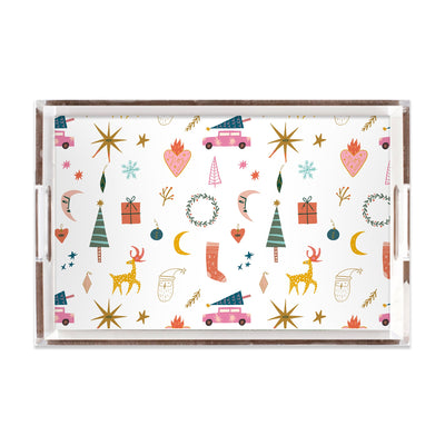 Mod Holiday Lucite Tray Lucite Trays Multi / 11x17 Katie Kime