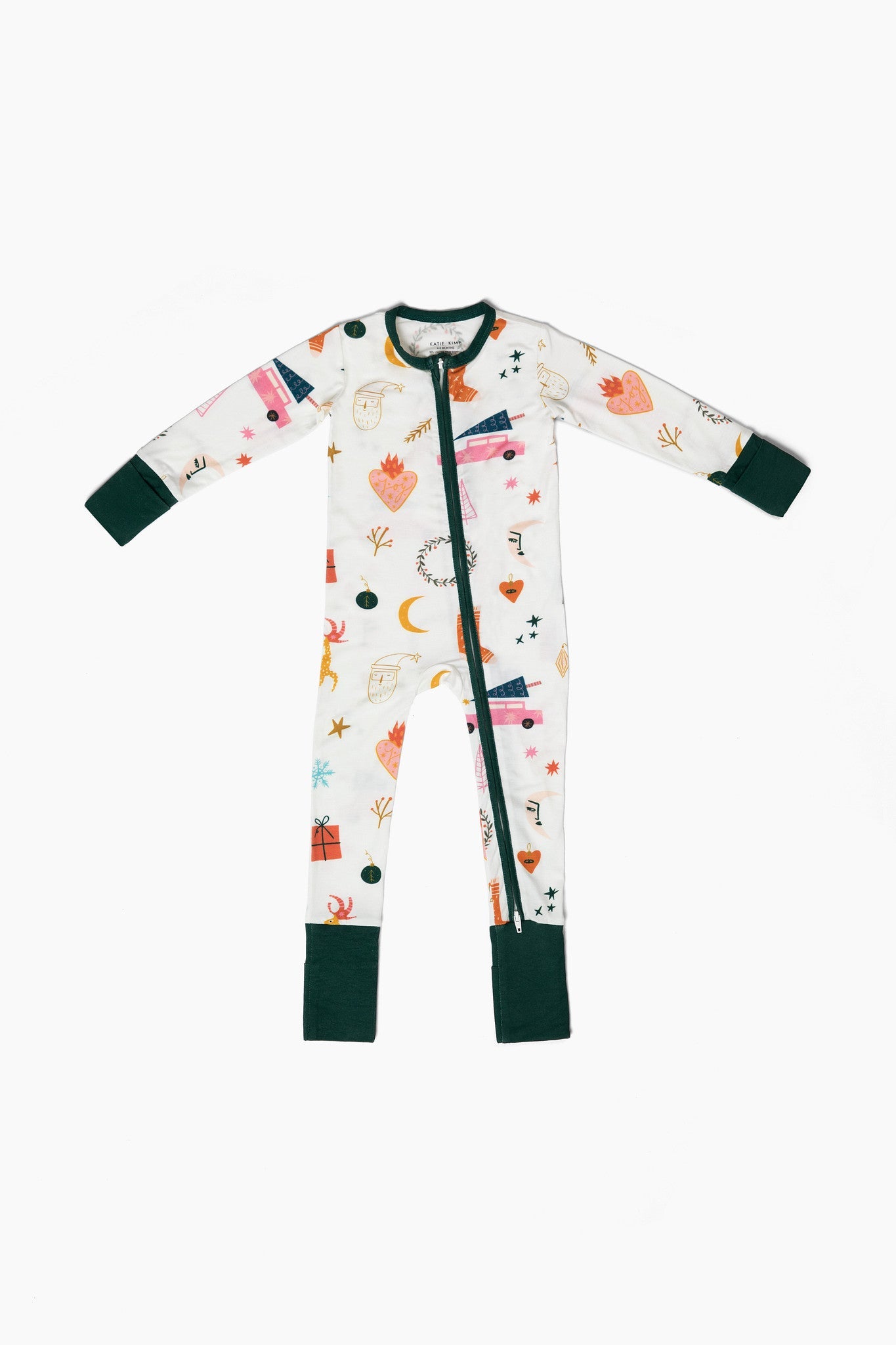 Mod Holiday Zipper Footie Pajamas Pajama Set Katie Kime