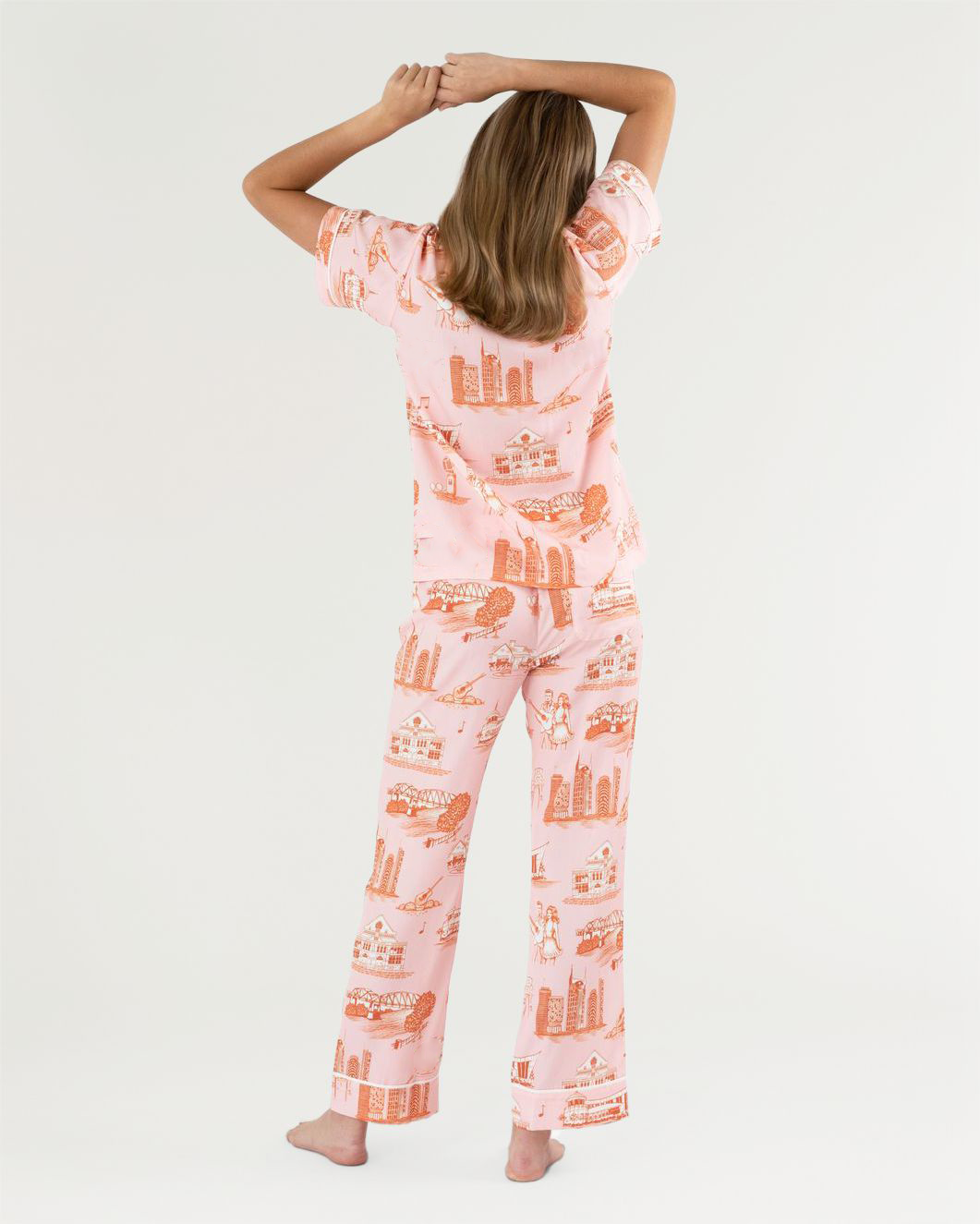 Nashville Toile Pajama Pants Set Pajama Set Katie Kime