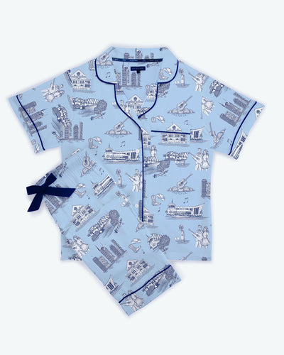 Nashville Toile Pajama Pants Set Pajama Set Katie Kime