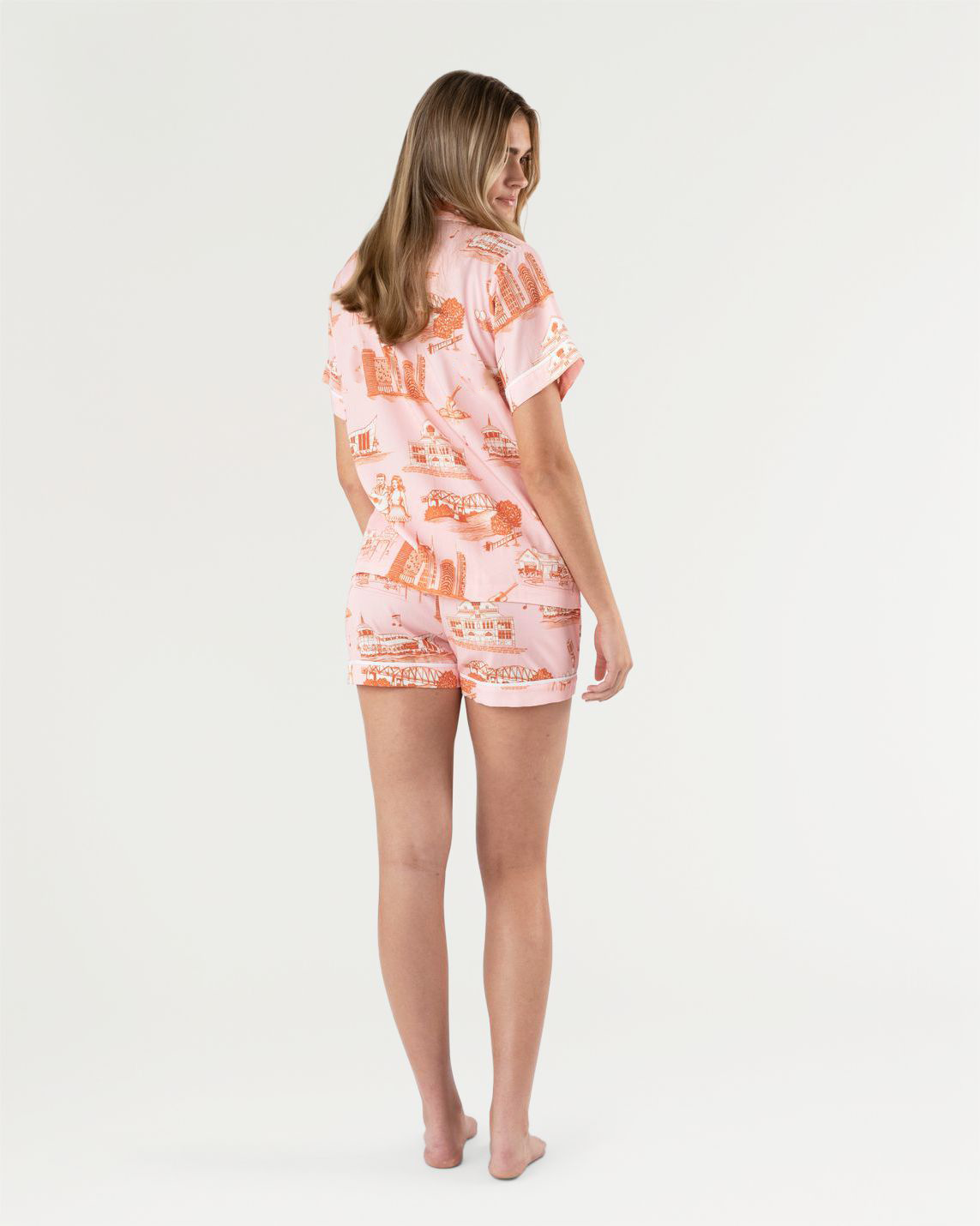 Nashville Toile Pajama Shorts Set Pajama Set Katie Kime