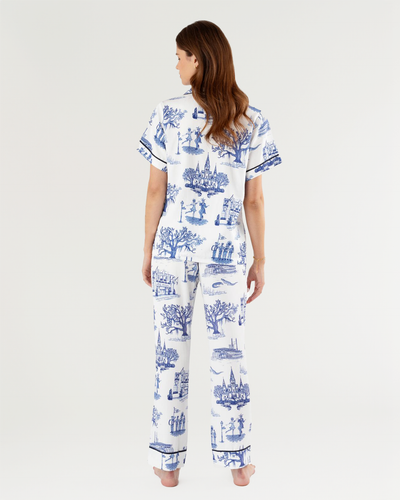 New Orleans Toile Pajama Pants Set Pajama Set Katie Kime