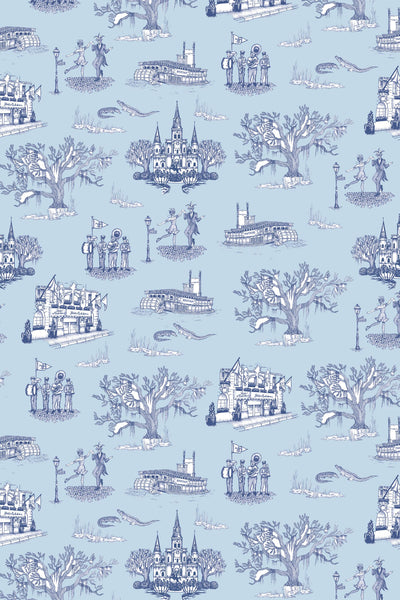 New Orleans Toile Peel & Stick Wallpaper Peel & Stick Wallpaper Katie Kime