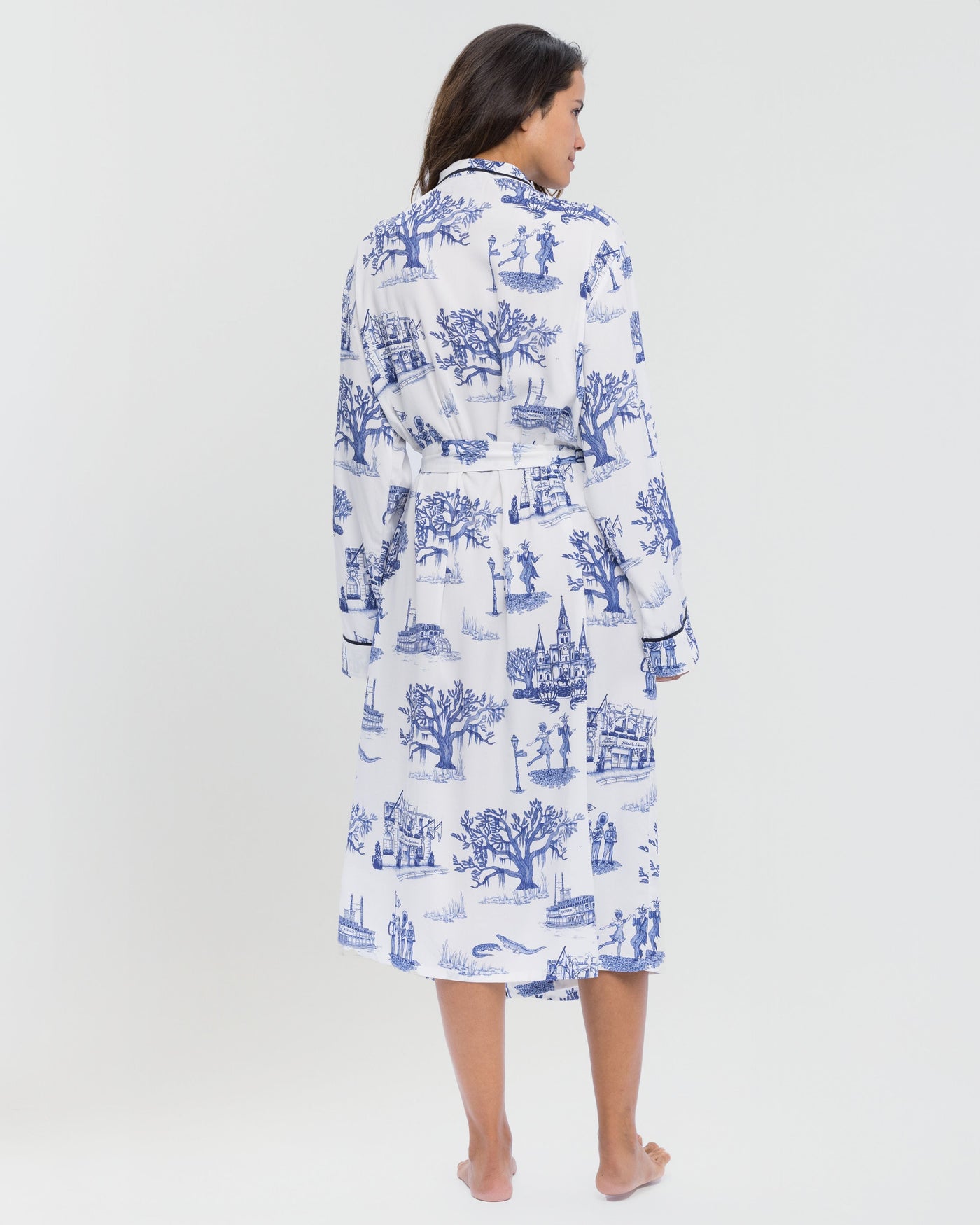 New Orleans Toile Robe Robe Katie Kime