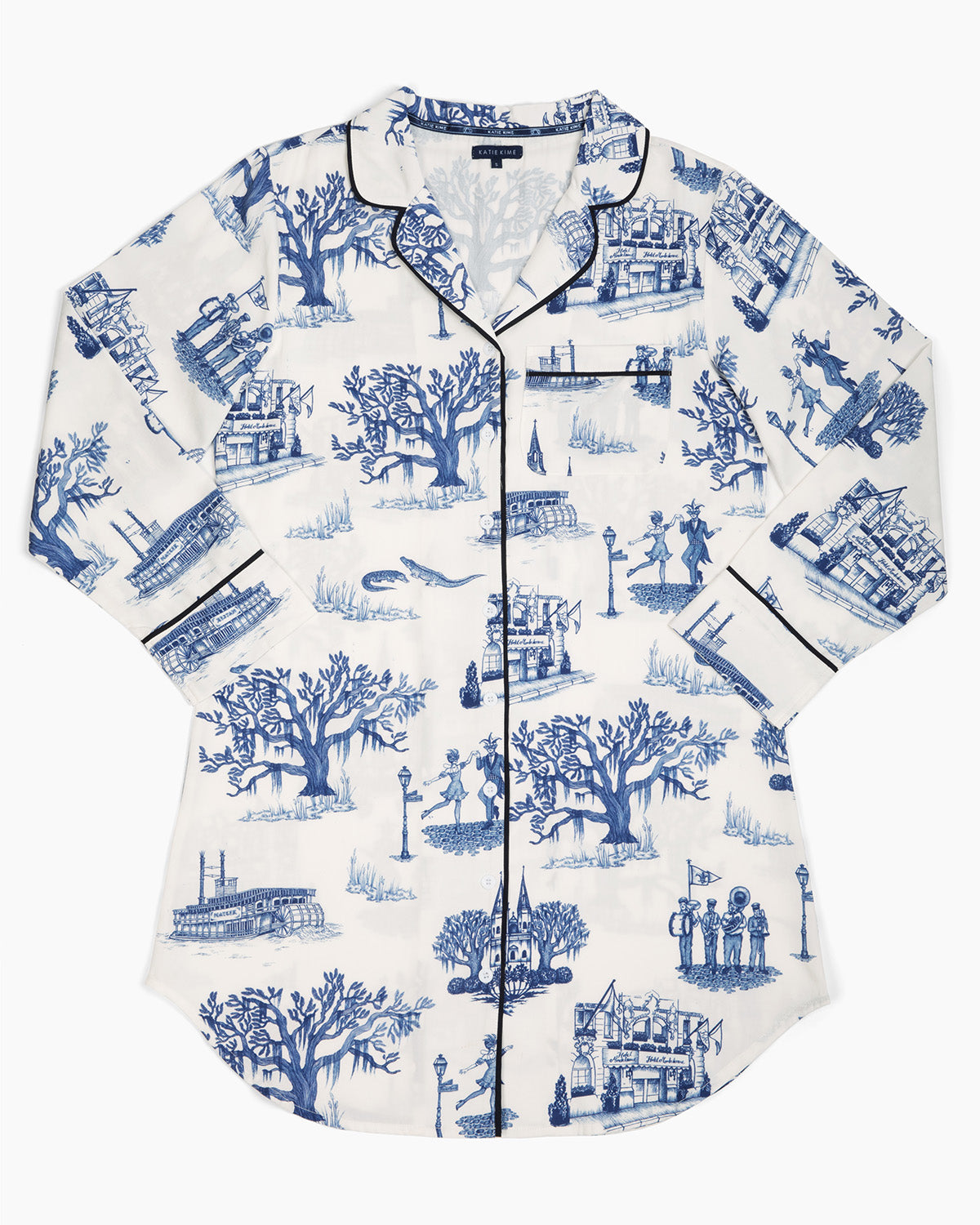 New Orleans Toile Sleep Shirt Sleep Shirt Katie Kime