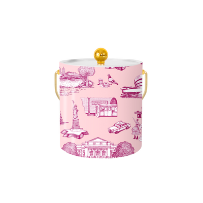New York Toile Ice Bucket Ice Bucket Katie Kime