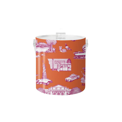 New York Toile Ice Bucket Ice Bucket Katie Kime