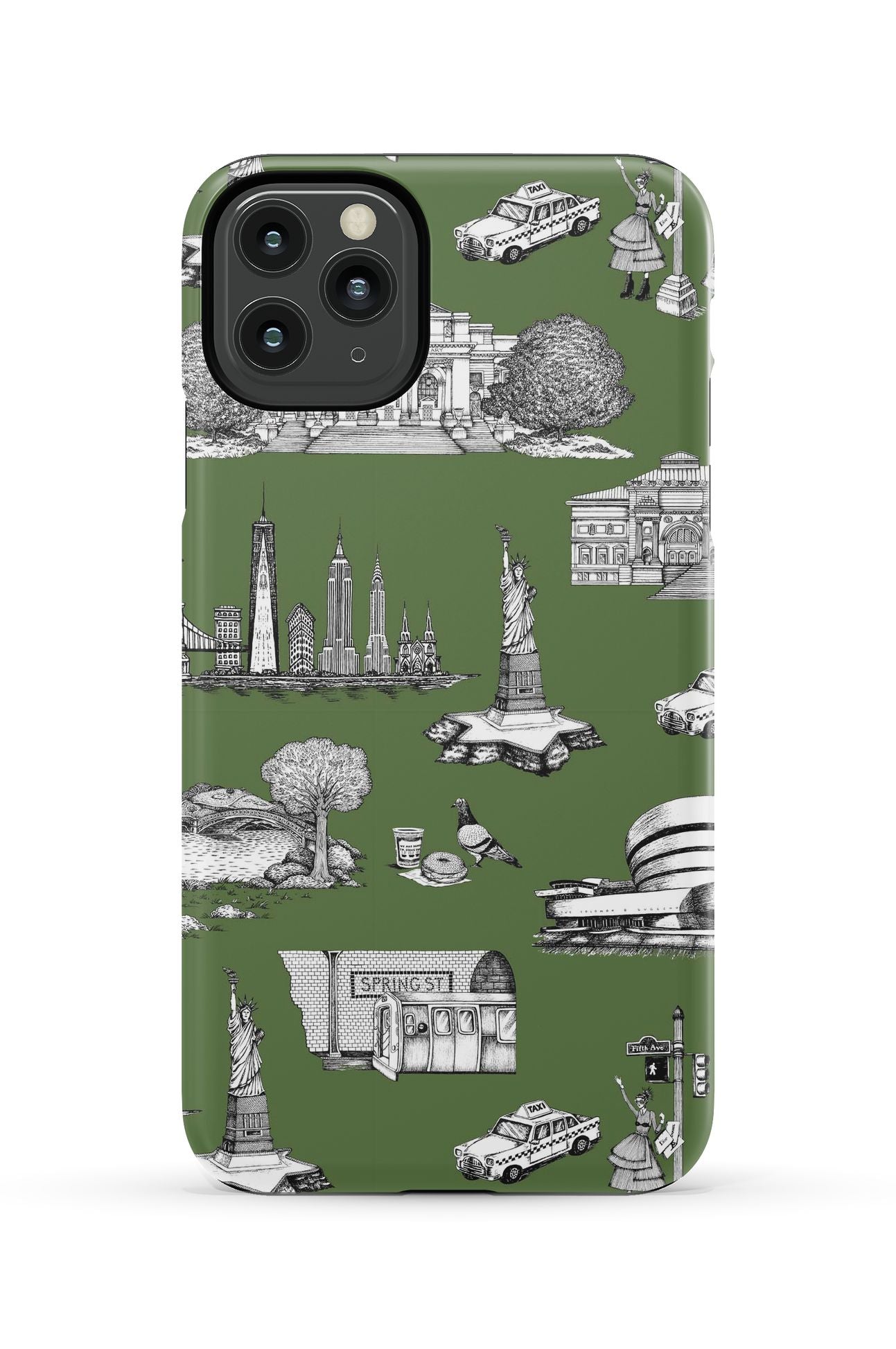 New York Toile iPhone Case Phone Case Hunter / iPhone 11 Pro Max / Tough Katie Kime