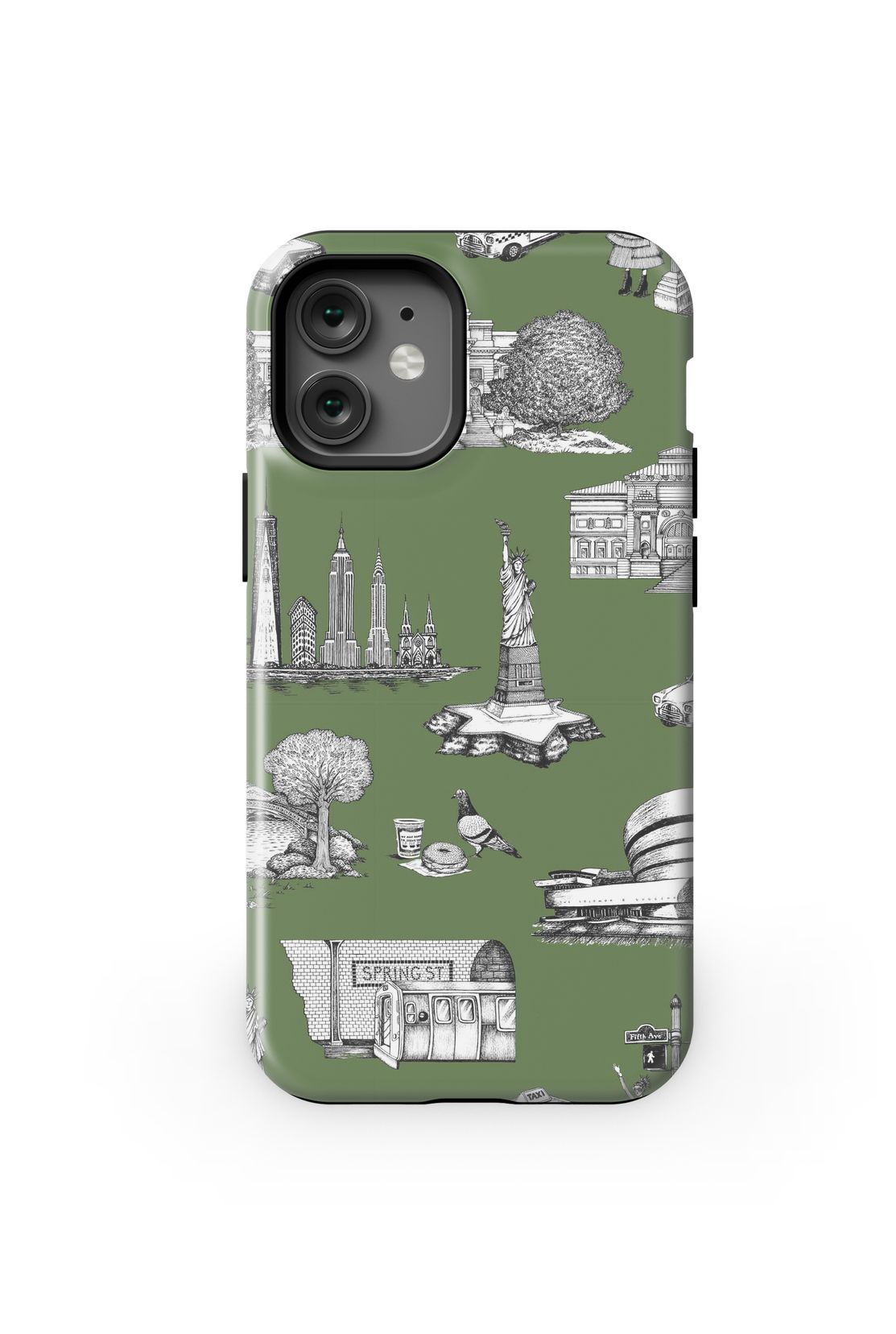 New York Toile iPhone Case Phone Case Hunter / iPhone 12 Mini / MagSafe Tough Katie Kime