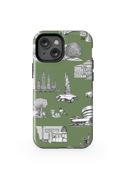 New York Toile iPhone Case Phone Case Hunter / iPhone 13 Mini / Tough Katie Kime