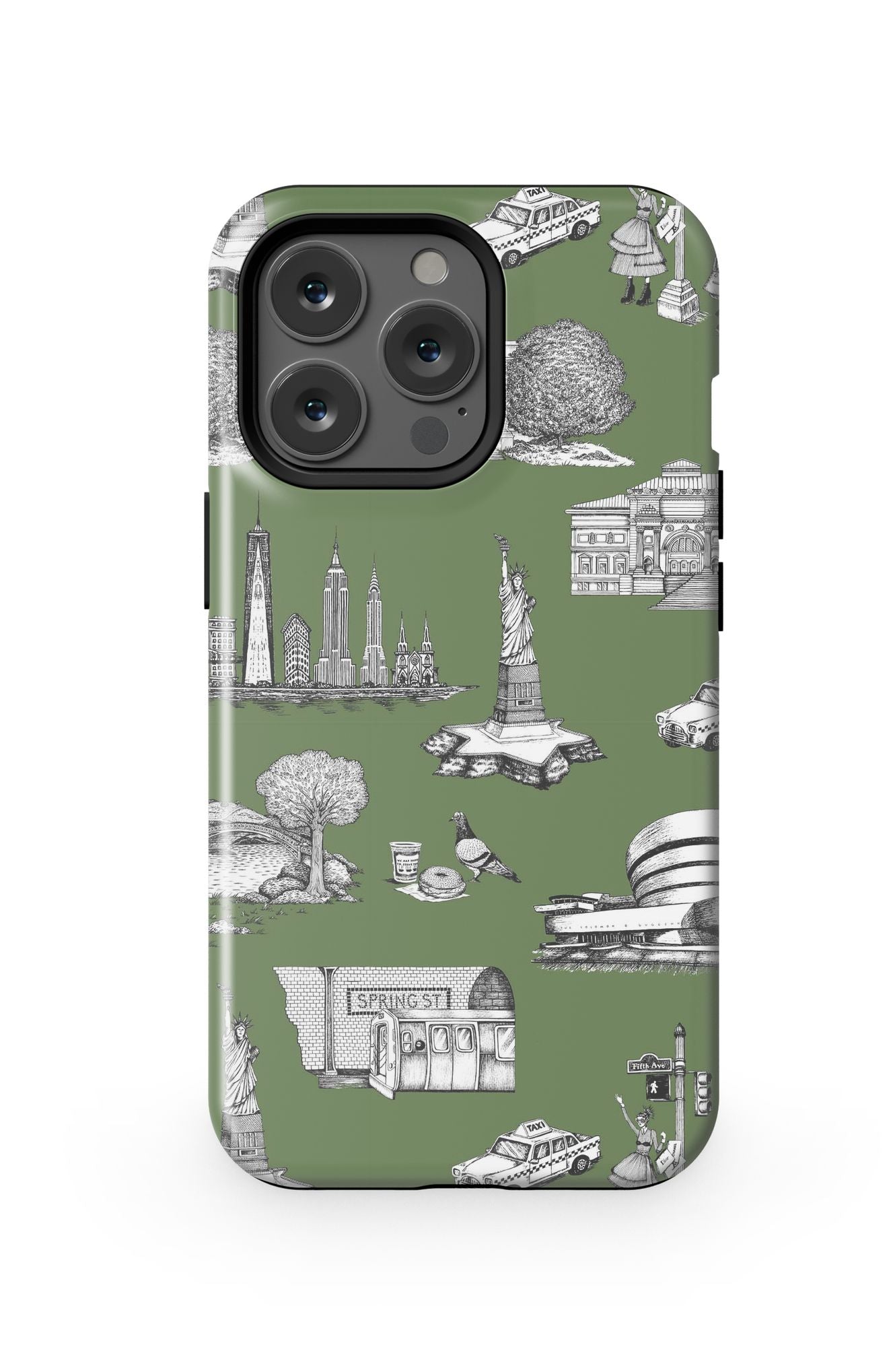 New York Toile iPhone Case Phone Case Hunter / iPhone 13 Pro / Tough Katie Kime