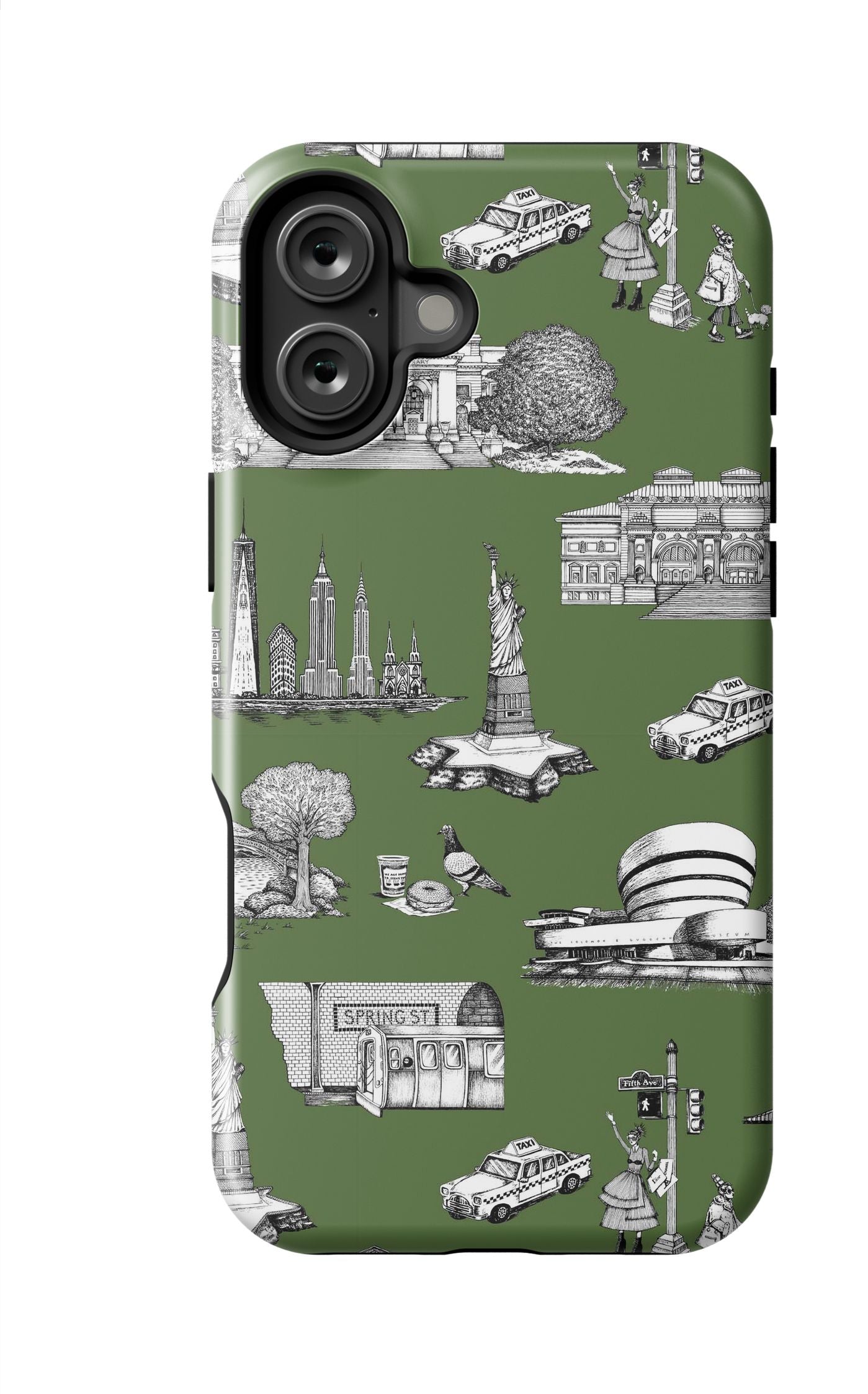 New York Toile iPhone Case Phone Case Hunter / iPhone 16 Plus / Tough Katie Kime