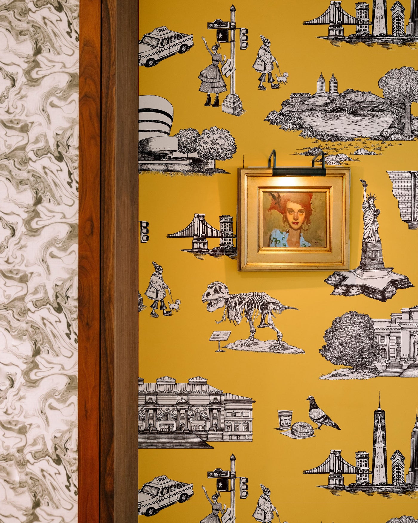 New York Toile Peel & Stick Wallpaper Peel & Stick Wallpaper Katie Kime