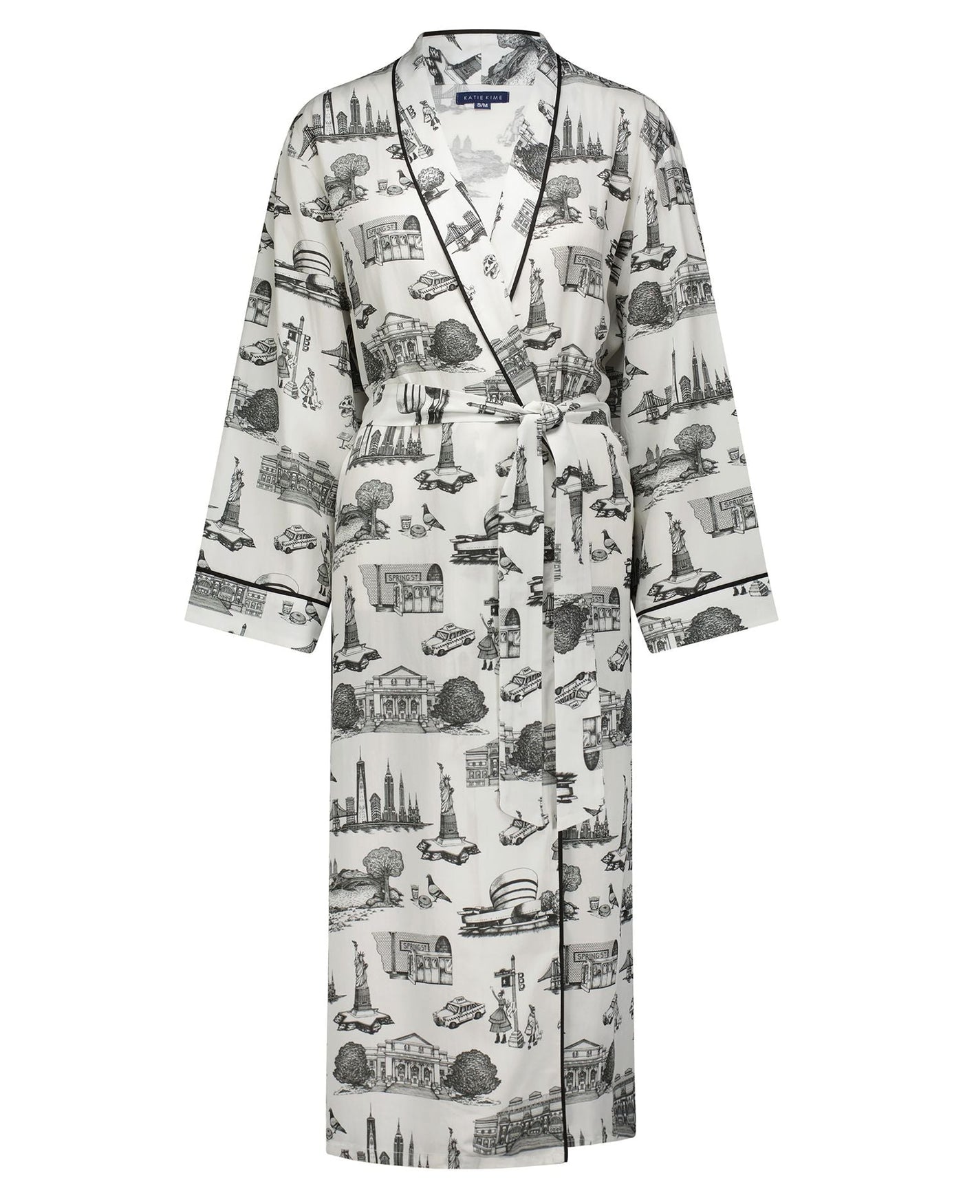 New York Toile Robe Robe Katie Kime