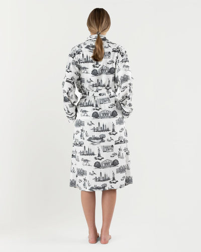 New York Toile Robe Robe Katie Kime