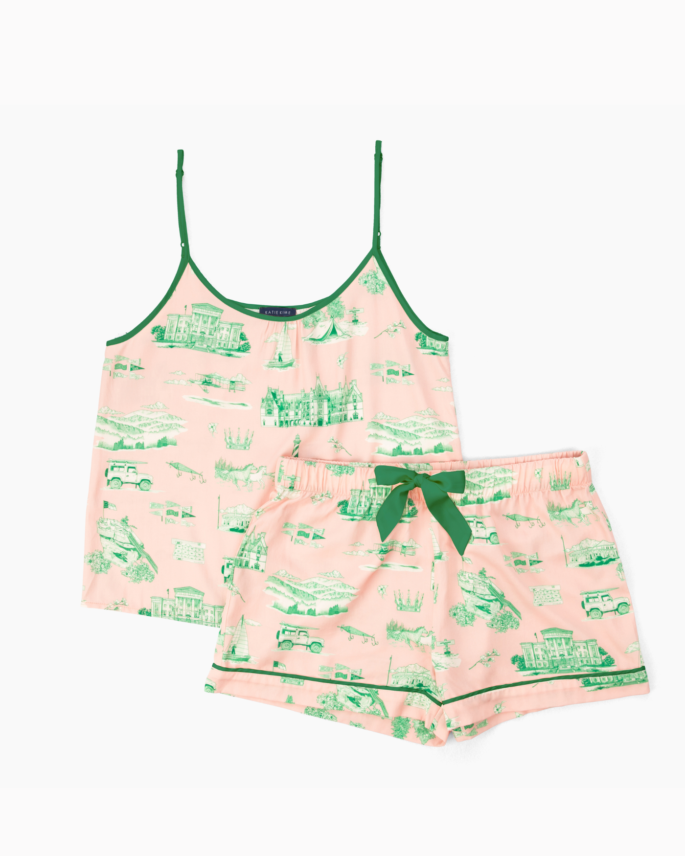 North Carolina Cami Shorts Set Pajama Set Katie Kime