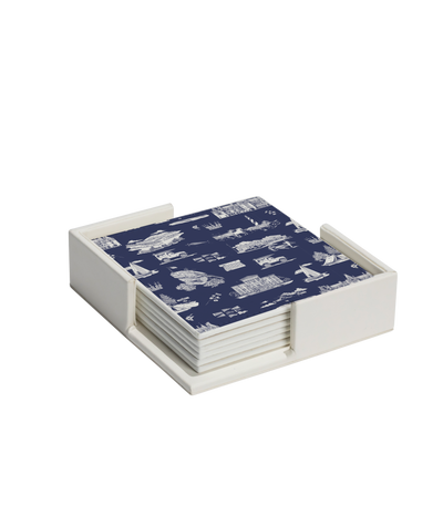 North Carolina Toile Coaster Set Coaster Set Katie Kime