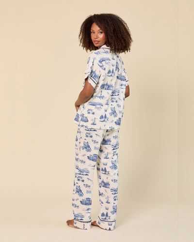North Carolina Toile Pajama Pants Set Pajama Set Katie Kime