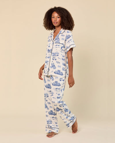 North Carolina Toile Pajama Pants Set Pajama Set Katie Kime
