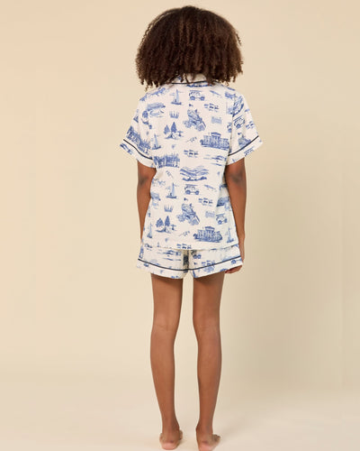 North Carolina Toile Pajama Shorts Set Pajama Set Katie Kime