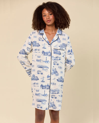 North Carolina Toile Sleep Shirt Sleep Shirt Katie Kime