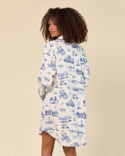 North Carolina Toile Sleep Shirt Sleep Shirt Katie Kime