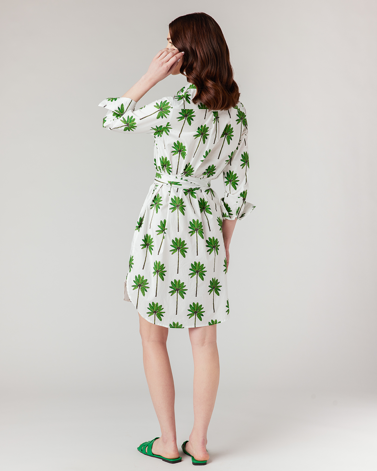 Palm Grove Sophia Shirtdress Dress Katie Kime